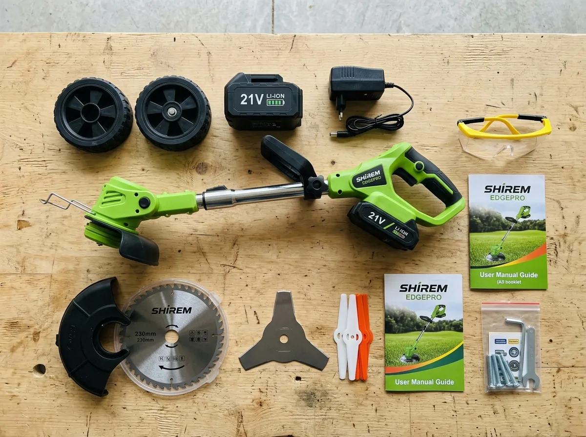 Shirem EdgePro complete unboxing kit flatlay